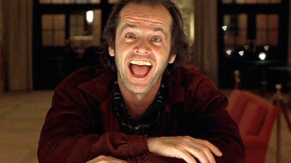 Jack Nicholson en "El resplandor"
