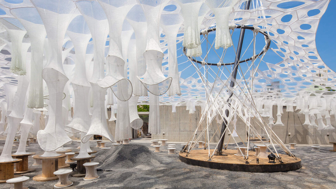 Lumen by Jenny Sabin Studio. Courtesy of MoMA PS1