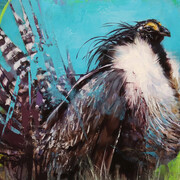 Lindsey Kustusch, The gunnison Sage-Grouse (detail), 2023. Courtesy of Abend Gallery