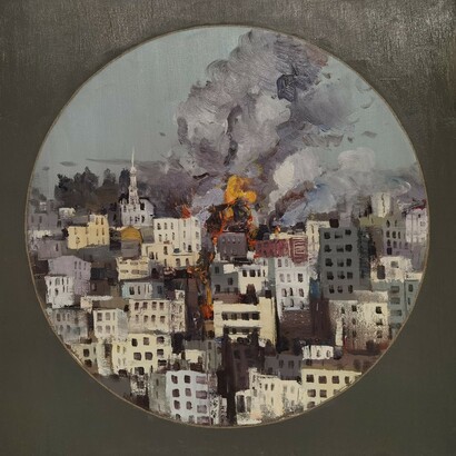 Du Hai Jun, Serie ‘Osservatorio’ II (dettaglio), 2018. Cortesia di Cavana Gallery