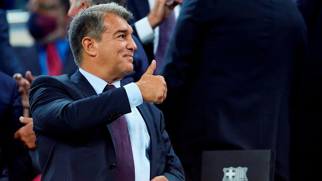 Joan Laporta, presidente del Fútbol Club Barcelona en su segunda etapa como dirigente
