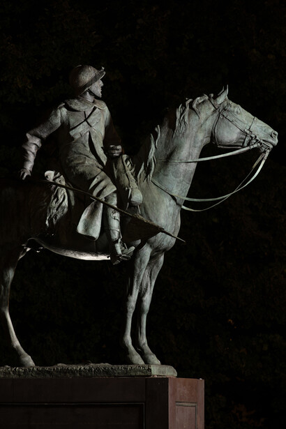 Giorgio Boschetti, Monumento al Cavaliere d’Italia (Pietro Canonica), 2025. Courtesy of Palazzo Madama