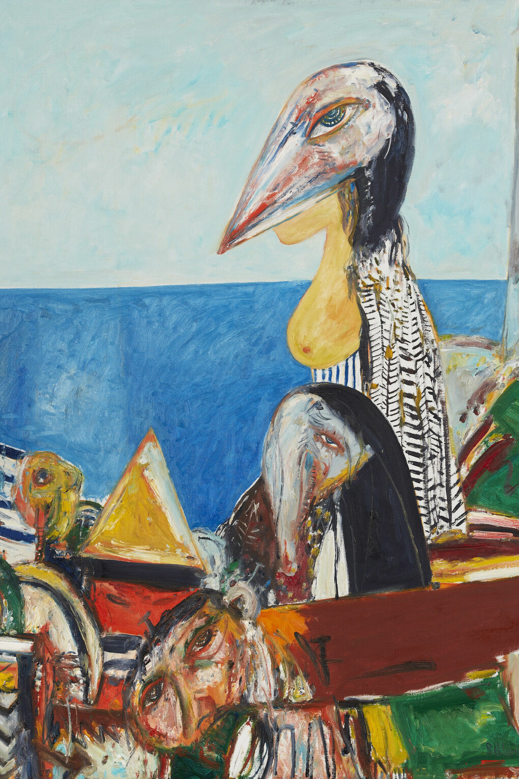 John Bellany, Wisdom of Time Past, 1998, Oil on Canvas, 50 x 40 inches
