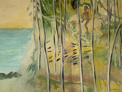 Marta Elena Vélez, La playa de los muertos de Barú. Cortesía de Galería La Balsa