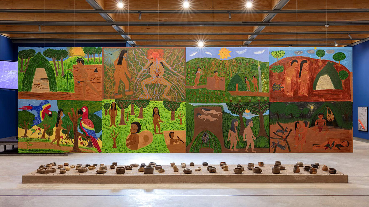 Plusieurs artistes, Il était une fois. Visions du ciel et de la terre, vue de l'exposition. Avec la courtoisie de la Pinacoteca