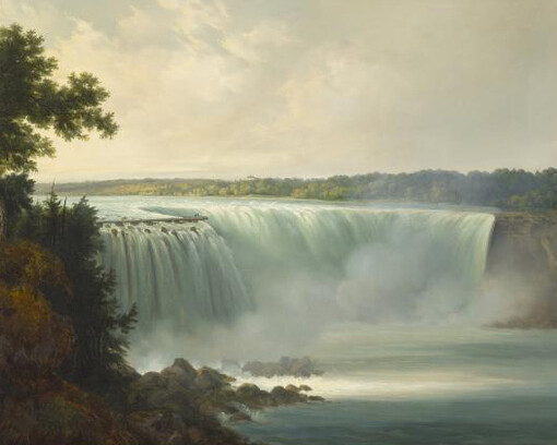 Gustav Johann Grunewald (1805-1878), Niagara Falls, 1834, oil on canvas. Purchase: The Gift of John and Fannie Saeger, 1986