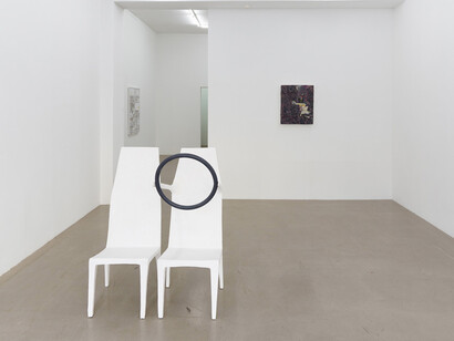 installation view "4x Düsseldorf: Helmut Dorner, Inge Mahn, Natalie Czech, Esther Kläs", Kadel Willborn, Düsseldorf, Germany, 2018.