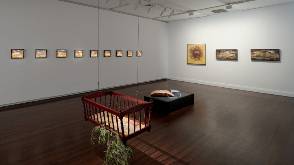 Emily Rose, What mothers carry, exhibition view. Courtesy of Goolugatup Heathcote