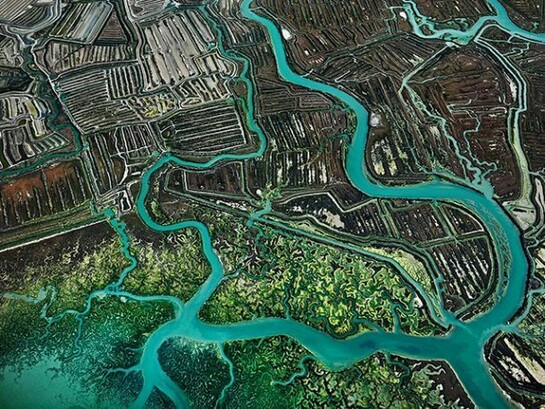 Edward Burtynsky, Salina #3, Cadiz, Spain, 2013 Chromogenic color print 48 x 64" Edition 1/6