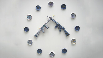 Trophy A, 2017, Antonio Riello, Faentine handpainted ceramic, about 250 cm x 250 cm x 5 cm