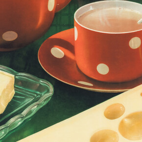 Unser tägliches Brot, ausstellungsgemälde (detail). Mit freundlicher genehmigung des Museum für Gestaltung