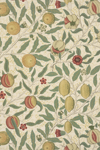 William Morris, Fruit wallpaper, designed 1862. Courtesy of William Morris
Gallery