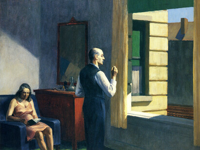 Edward Hopper, Hotel junto al ferrocarril (1952)