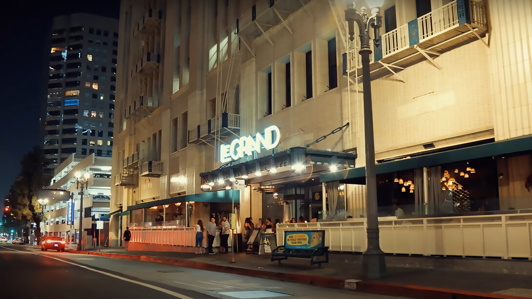 Entrance of Le Grand Restaurant, Los Angeles, United States