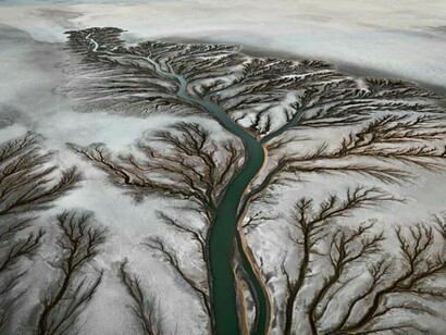 Edwaed Burtynsky, Colorado River Delta #2, Near San Felipe, Baja, Mexico, 2011 © Edward Burtynsky, courtesy of Flowers London
