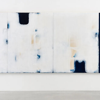 Ian McKeever, Going forth IV (Deep blue) (detail), 2022-2024. Courtesy of Heather Gaudio Fine Art