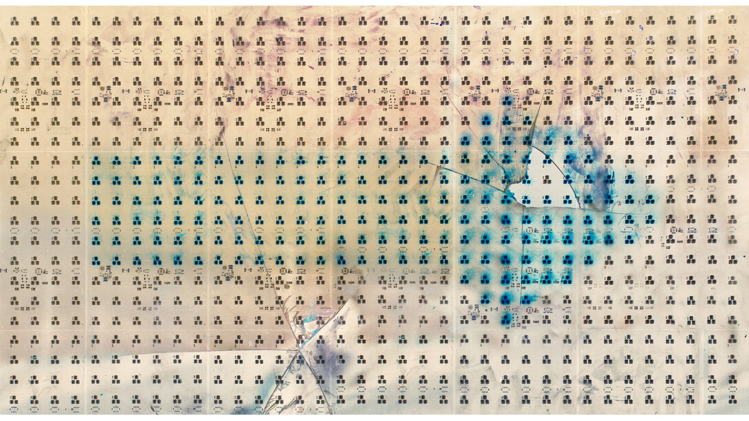 Shannon Ebner, Traffic Control Device, 2014, Archival pigment print, 127 x 240 cm, 50 x 94 1/2 in, Edition of 5