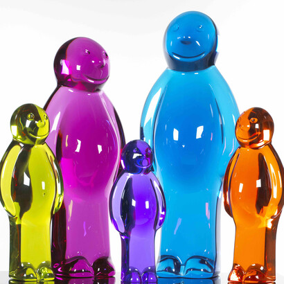 Crafted in 2010 by Mauro Perucchetti, "Jelly Baby" showcases the artist's contemporary expertise, skillfully fusing pigmented resin on granite.