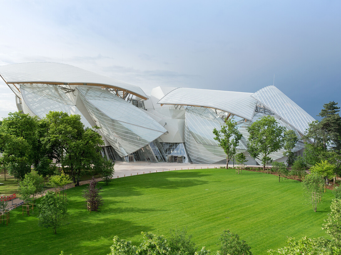 Fondation Luis Vuitton, General View, Photo by Iwan Baan, 2014