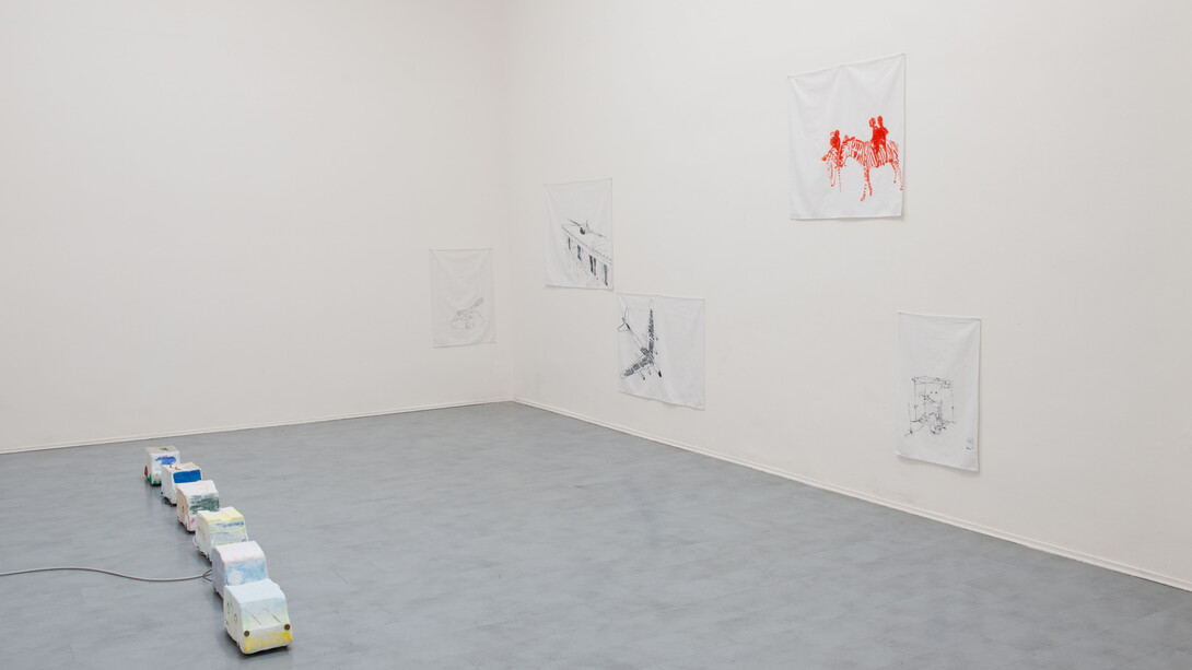 Eva Marisaldi, Continental, vista della mostra. Cortesia di Galleria de' Foscherari