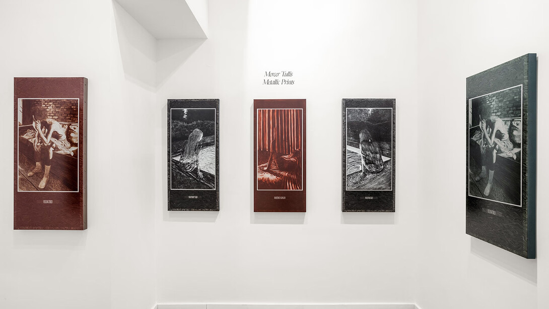 Mercer Tullis, Metallic prints, exhibition view. Courtesy of Isabel Sullivan Gallery