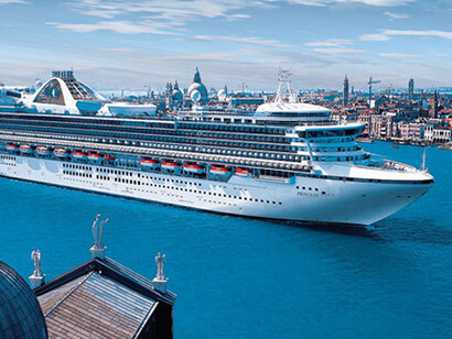 Una nave della Princess Cruises a Venezia