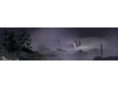 Ian Cheng, Emissary Forks at Perfection (detail), 2015, Vector drawing on vinyl, 130 x 150 cm, Courtesy of the artist and Pilar Corrias Gallery