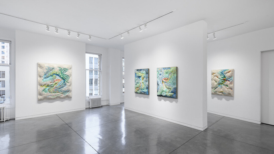 Ilhwa Kim, The geographic, exhibition view. Courtesy of Maybaum Gallery