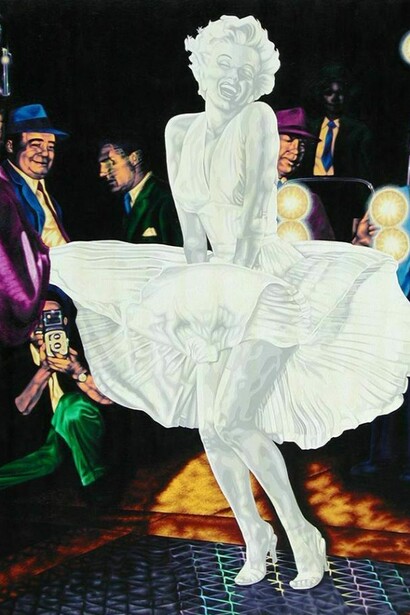 Katherine Gallagher, Overexposed, Oil on Canvas, 60" x 44"