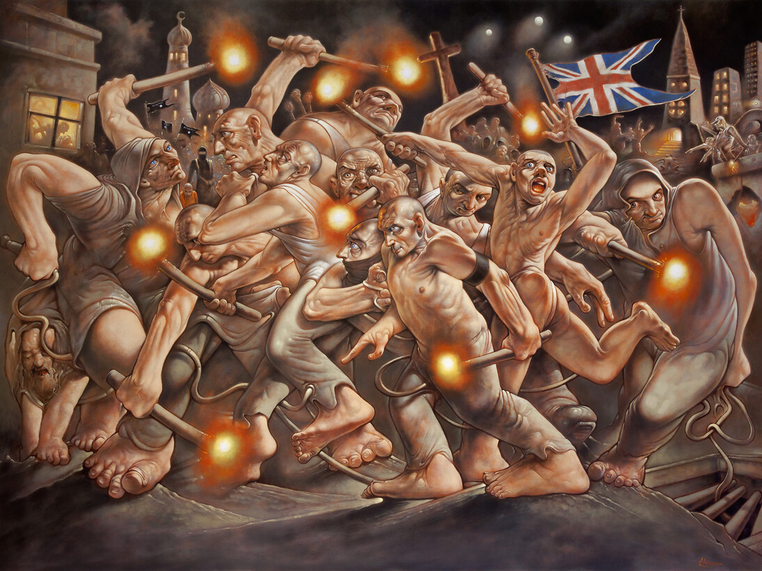 Meshuggah © Peter Howson, Courtesy of Flowers Gallery, London and New York