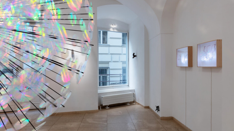 Jiyen Lee, Stain–rainbow forest, ausstellungsansicht. Mit freundlicher genehmigung der Galerie nächst St. Stephan
