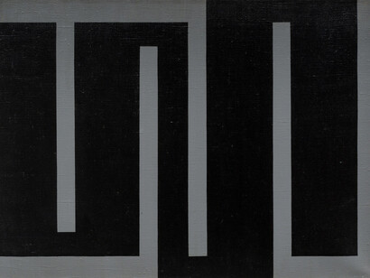 Julije Knifer, M 18, 1970. Courtesy of Peter Freeman, Inc. Gallery