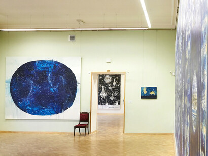 Salon de musique and Other Paintings by Piero Pizzi Cannella, Exhibition view. Courtesy of Partners & Mucciaccia