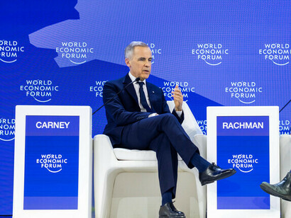With a sober and firm speech, Mark Carney highlighted the gap between the proclaimed principles and the actual practices of the great powers. ©2026 World Economic Forum / Ciaran McCrickard (via Flickr, Creative Commons license)