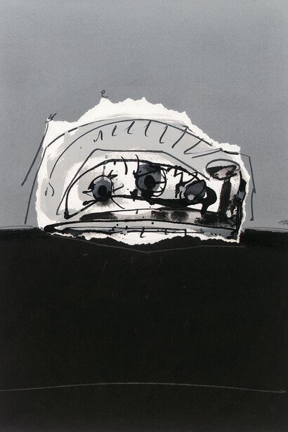 Antonio Saura, El perro de Goya (detail), 1975. Courtesy of Opera Gallery