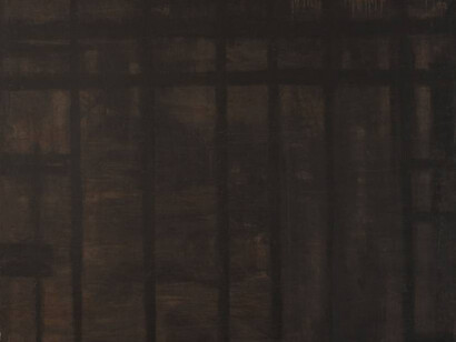 Piero Pizzi Cannella, Nord-Nordovest, 1987, 150 x 150 cm, olio su tela, dettaglio