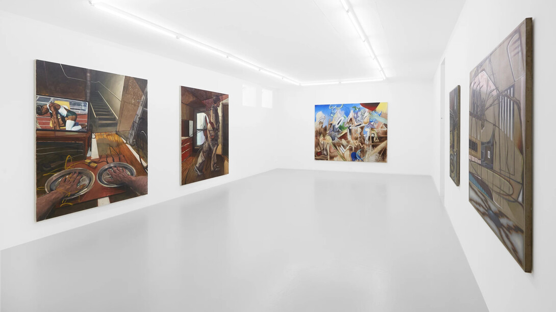 Various artists, Through closed eyes, darkly, exhibition view. Courtesy of Belenius Gallery