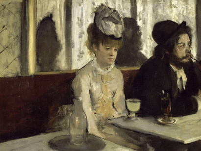 Edgar Degas; En un café (Absenta), 1876, Musee d’Orsay (detalle)