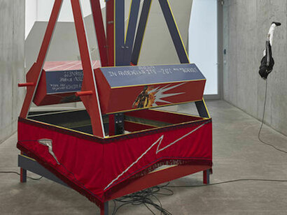 Lighthouse (It Is Getting Darker), 2017. After Gustavs Klutsis‘ architecture sketches. Courtesy of Kow