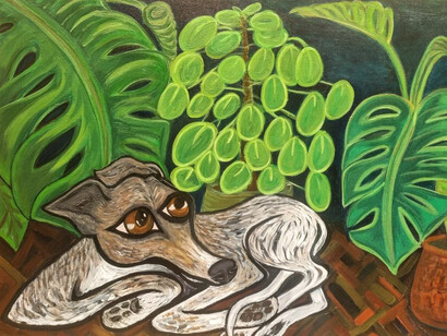 Painting, artwork in exhibition. Courtesy of BMGArt