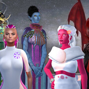 Skawennati, Family in the sky, 2017. Courtesy of the National Gallery of Canada