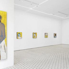 Magnus Plessen, Dein gesicht in meinen händen (Your face in my hands), exhibition view. Courtesy of Wentrup Gallery