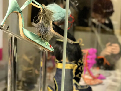 Creazioni di Manolo Blahník alla mostra milanese