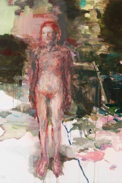 Edwige Fouvry, Nymphe, 2013 I Oil on canvas I 78 x 59 inches
