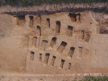 Necropoli longobarda di Gambolò Belcreda (Pavia). Gli scavi visti dall'alto