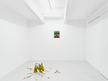 Anthony Coleman e Guadalupe Salgado, Near to singularity, unclear which side… vista della mostra. Per gentile concessione di The Flat - Massimo Carasi