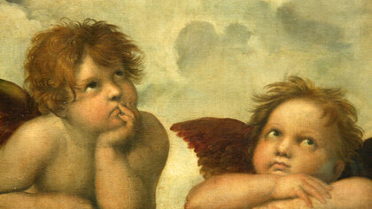 Los famosos angelitos de la «Madonna Sixtina» de Rafael (1483-1520)