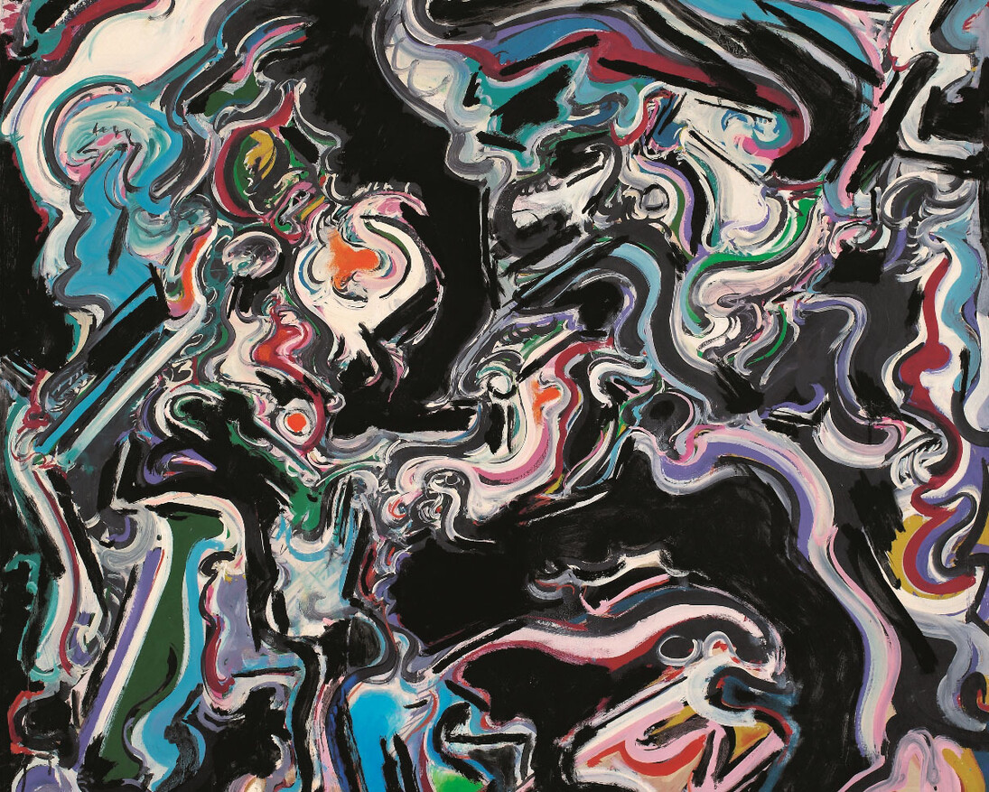 Luigi Boille, Sturm su Berlino, 1963, olio su tela, cm 146 x 114