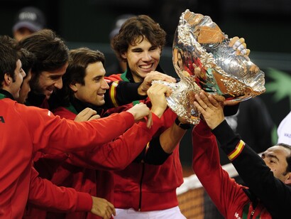 España celebra su última Copa Davis en 2011
