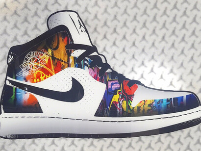 Keng Lau, Air Jordan 1, 2016. Courtesy of Madelyn Jordon Fine Art